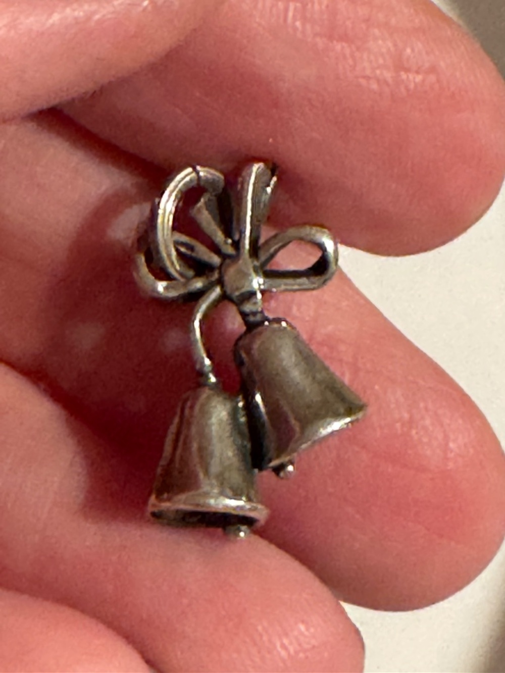 Silver bells charm